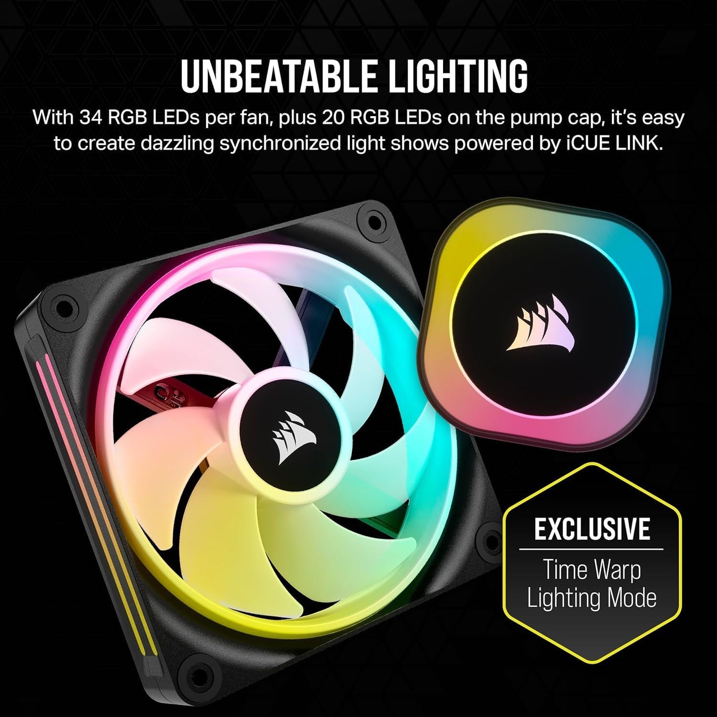 Corsair CW-9061001-WW iCUE Link H100i RGB CPU Cooler