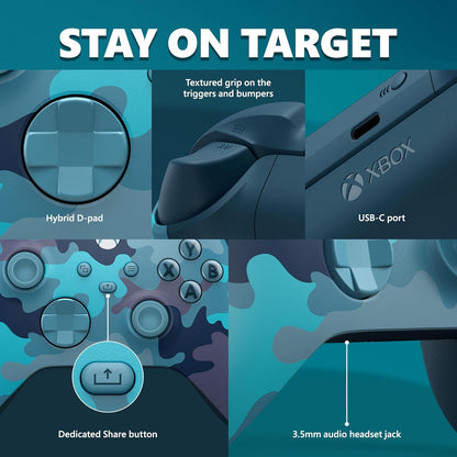 Microsoft QAU-00073 Xbox Wireless Controller Mineral Camo