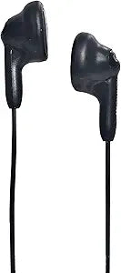 Magnavox MHP4820BK Black Gummy Earbuds Comfort Stereo Headphones