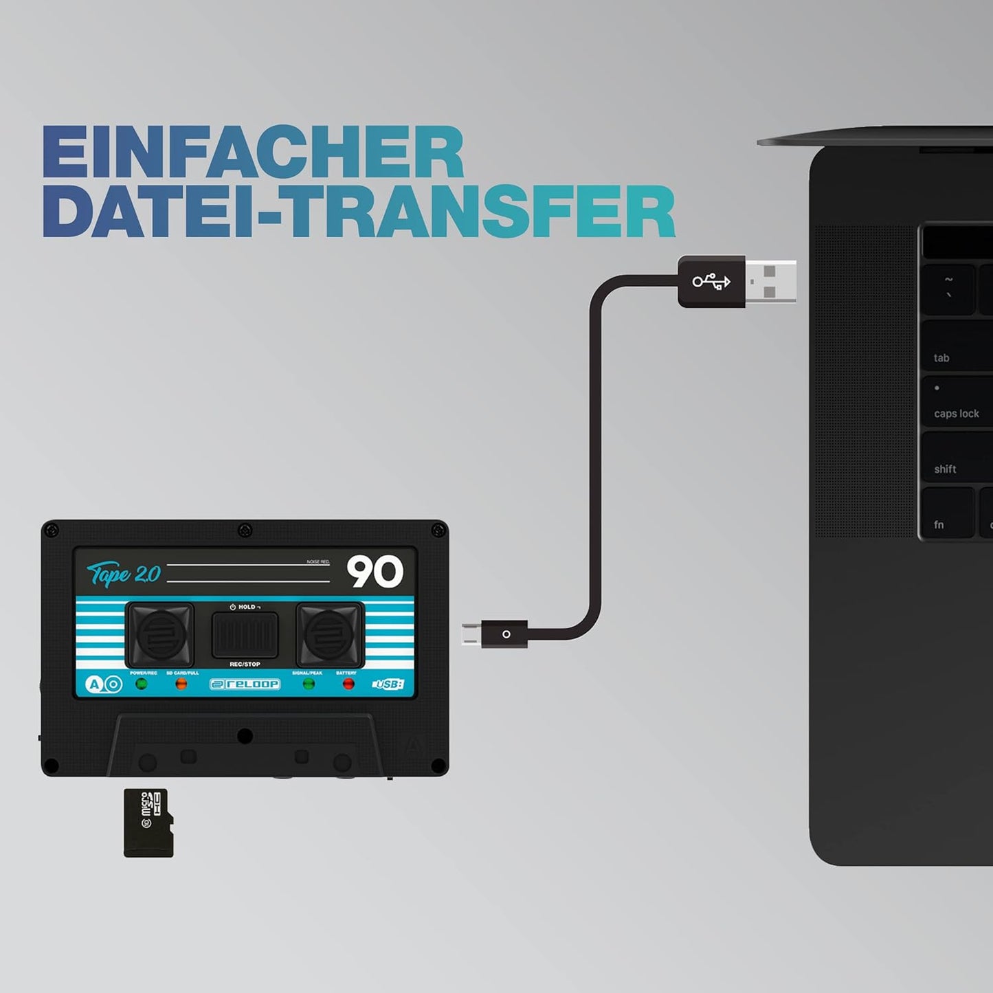 Reloop AMS-TAPE-2 Portable USB Mixtape Recorder