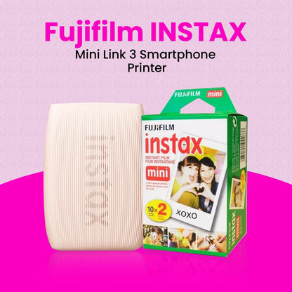 Fujifilm INSTAX Mini Link 3 Smartphone Printer Pink