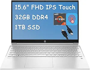 HP Pavilion 15 Ryzen 7 Touchscreen Laptop (Renewed) — main product image