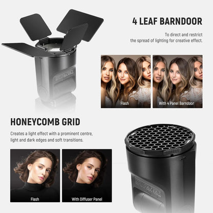 Neewer GM-M1 Round Head Flash Accessories Kit