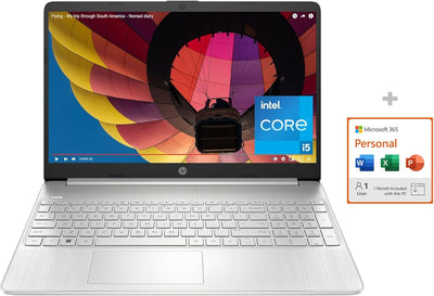 HP M365 1Mo Bundle 15.6 Inch i5 Laptop + Microsoft 365