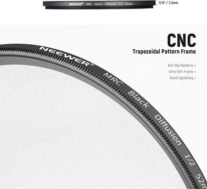 Neewer 10101586 52mm Black Diffusion 1/2 Filter