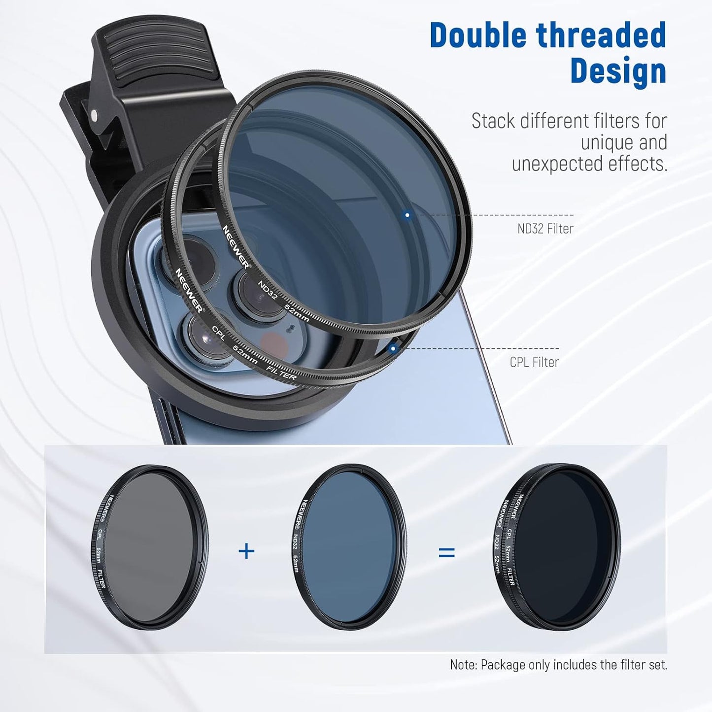 Neewer 10101533 52mm ND+CPL Effect Filter Set