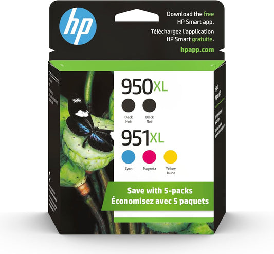HP F6V12FN 950XL/951XL High-Yield Ink 5-Pack
