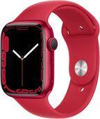 Apple Series 7 Watch (GPS, 45mm) Red Aluminum (Renewed)