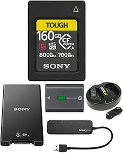Sony CFexpress Type A 160GB Memory Card Reader Bundle