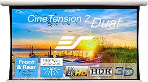 Elite Screens TE180HR2-DUAL 180" CineTension 2, 4K/8K Projector Screen