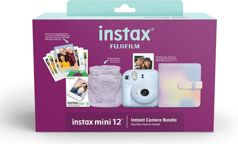 Fujifilm 600024010 INSTAX Mini 12 Blue Holiday Bundle — main product image