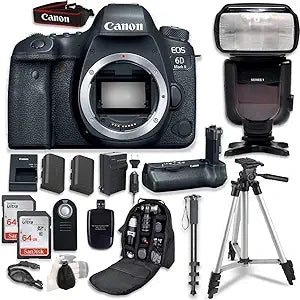 Canon Canon EOS 6D Mark II DSLR Body, Grip & Bundle-Renewed