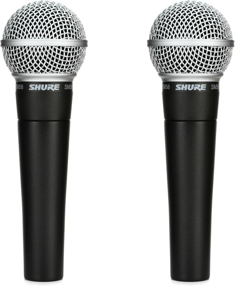 Shure SM58 2-Pack Cardioid Dynamic Vocal Microphones — main product image