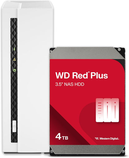 QNAP TS-133-14WD-US 4TB WD Red Plus 1-Bay NAS