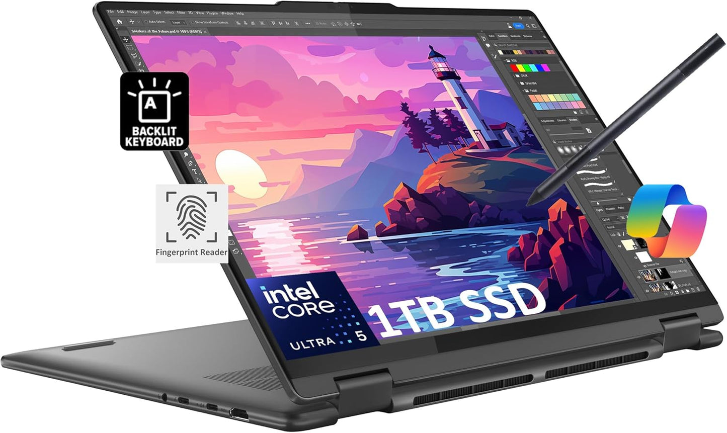 Lenovo Yoga 7 2-in-1 Laptop Ultra 5 16" Touchscreen