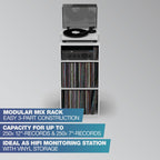 Glorious AMS-MOD-MIX-RACK-WHT Modular Mix Rack White DJ Stand