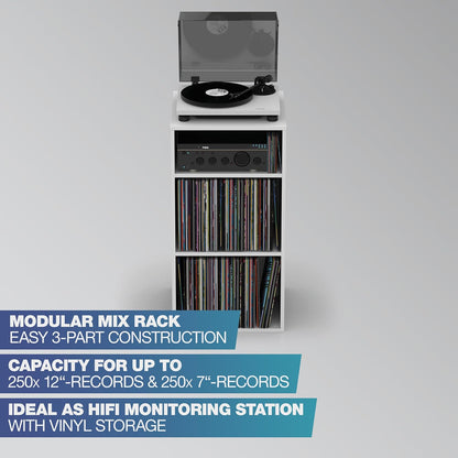Glorious AMS-MOD-MIX-RACK-WHT Modular Mix Rack White DJ Stand