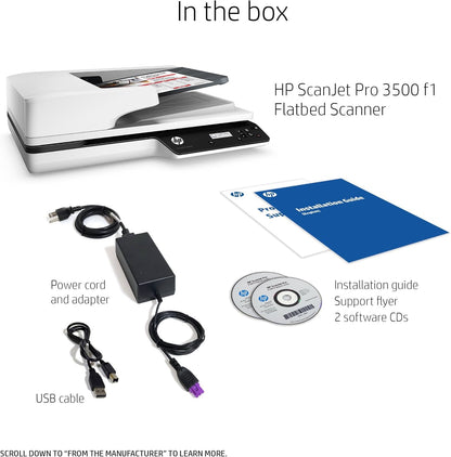 HP ScanJet Pro 3500 f1 Flatbed OCR Scanner Renewed