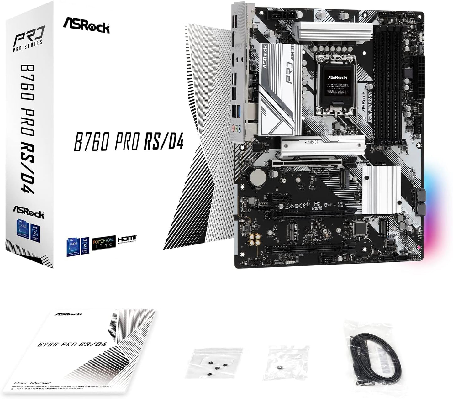 ASRock B760 PRO RS/D4 Intel DDR4 ATX Motherboard