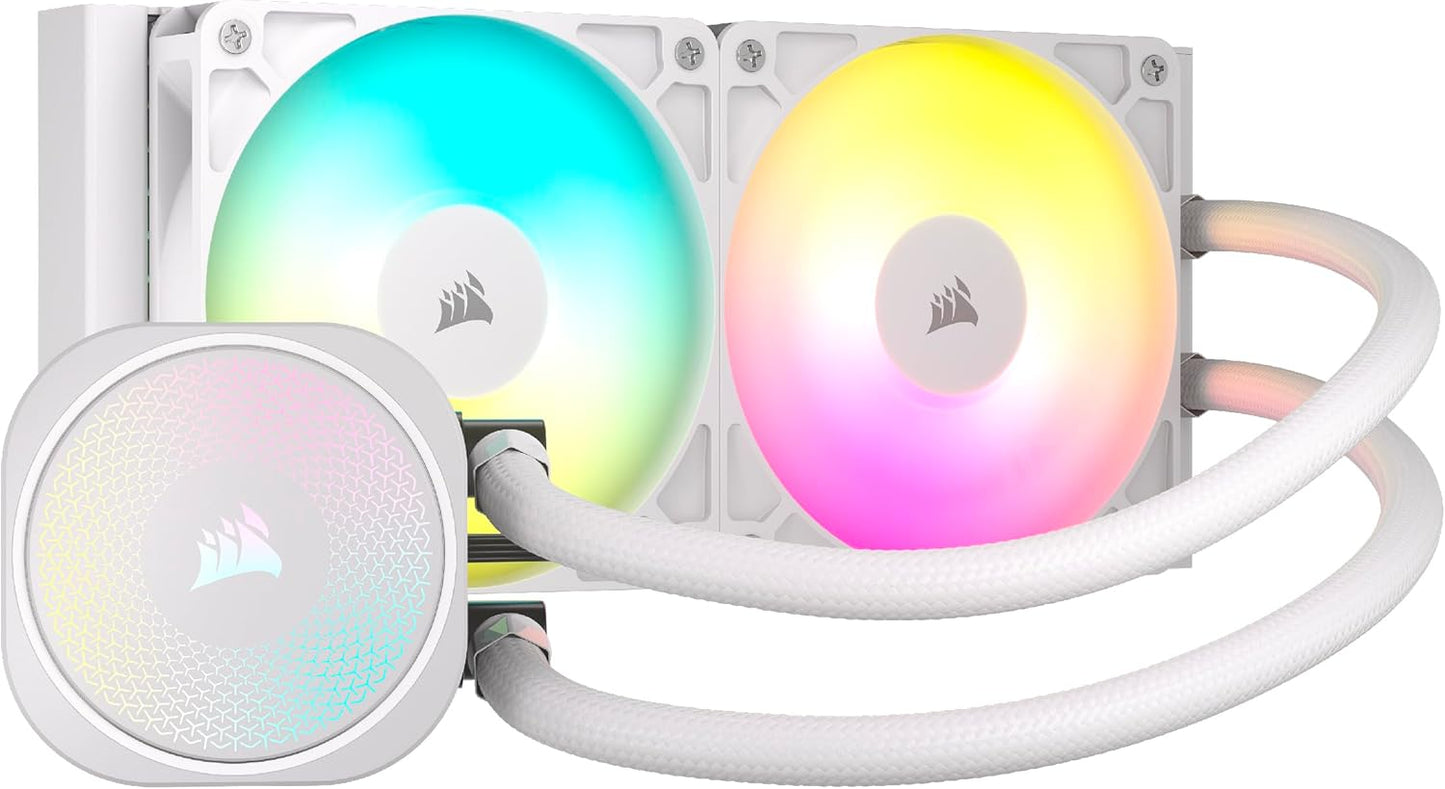 Corsair CW-9060094-WW Nautilus 240 RS ARGB Liquid CPU Cooler White