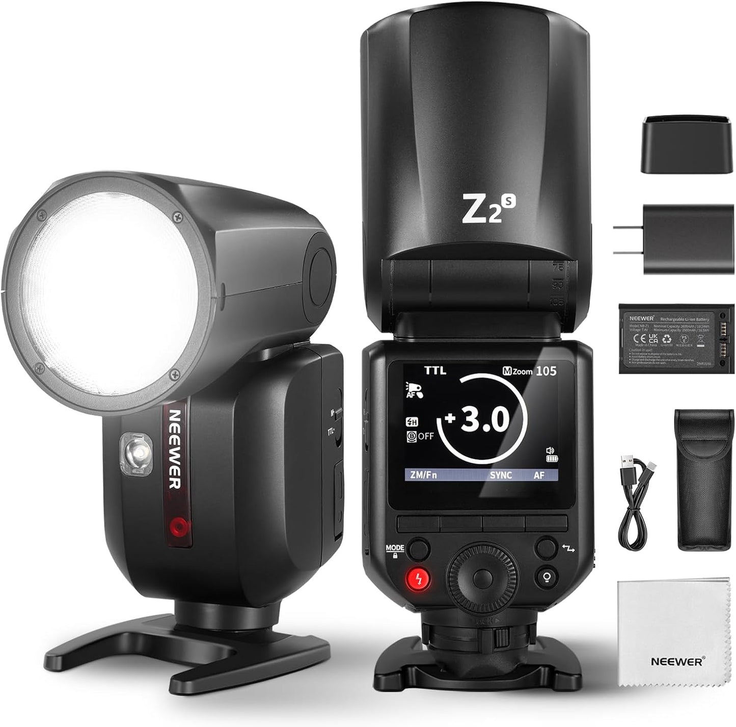 Neewer Z2-S Round Head Flash Speedlite for Sony