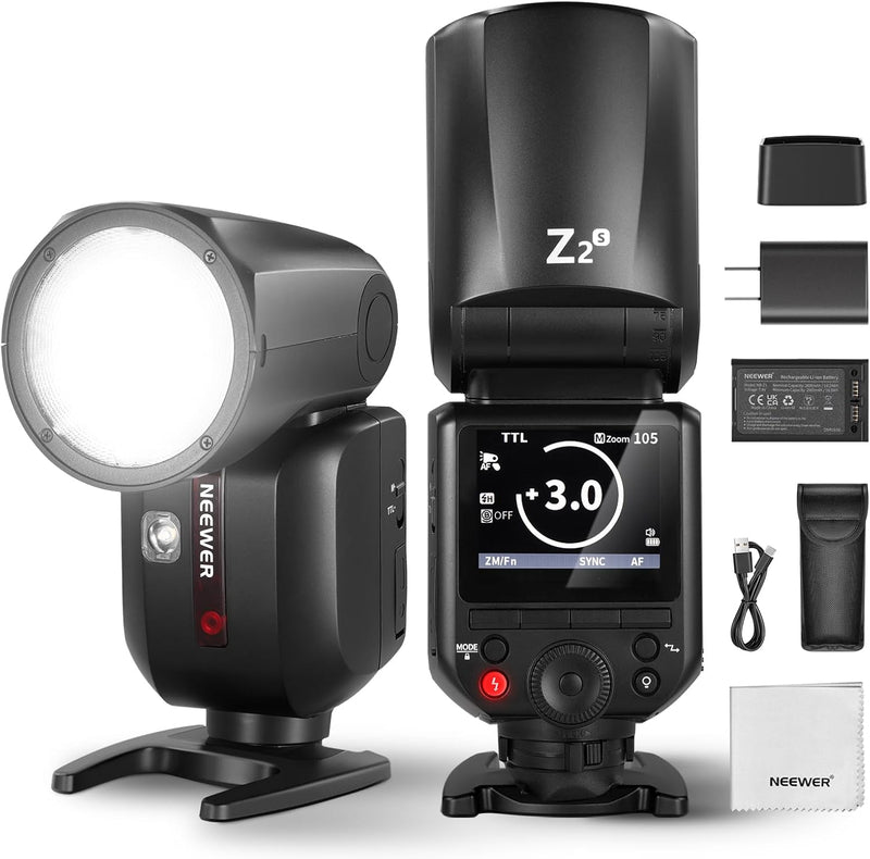 Neewer Z2-S Round Head Flash Speedlite for Sony — main product image