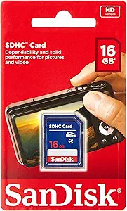 SanDisk Flash 16GB SDHC Flash Memory Card — main product image
