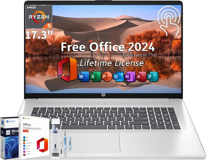 HP HP 17 Laptop AMD Ryzen 5 Touchscreen Office