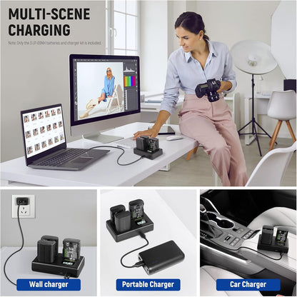 Neewer 10101015 LP-E6NH Battery Charger Kit