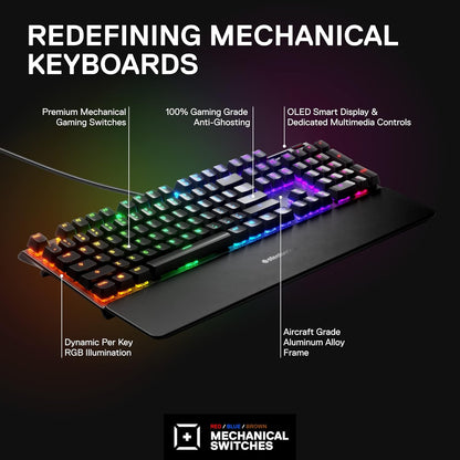 SteelSeries Apex 7 64623 Mechanical Gaming Keyboard Red Switch RGB