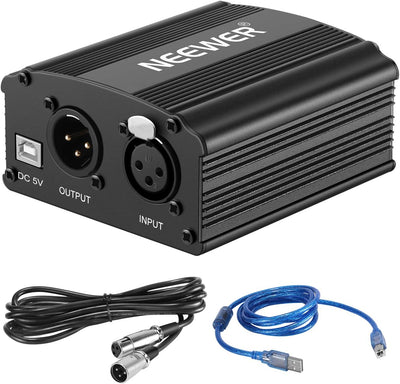 Neewer 40092007 48V Phantom Power Supply XLR Cable