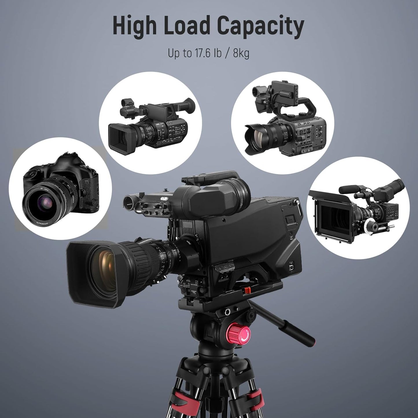 Neewer TP-M200 79" Heavy Duty Video Camera Tripod