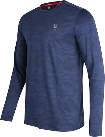 Spyder Active Shirt Men's Camo Long Sleeve Workout Shirt