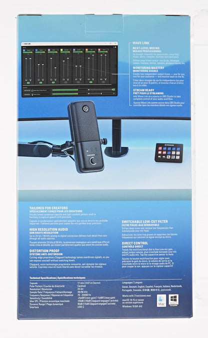 Elgato Wave:3 Premium USB Condenser Microphone Streaming
