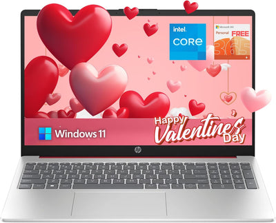 HP Laptop 15.6" HD Intel N200 16GB 128GB SSD Red