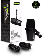 Shure MV7-K USB/XLR Dynamic Podcast Microphone - Black