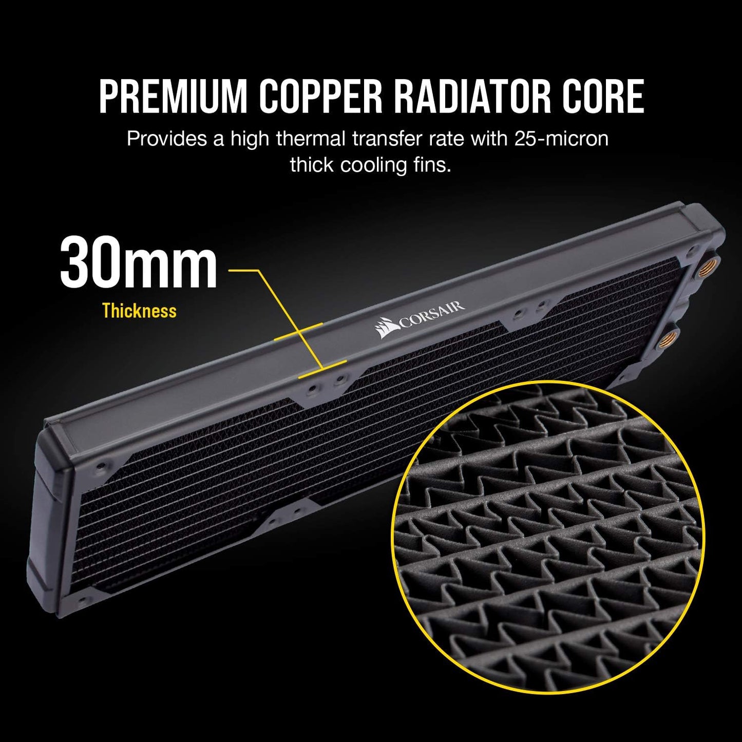 Corsair CX-9030003-WW Hydro X XR5 360mm Water Cooling Radiator