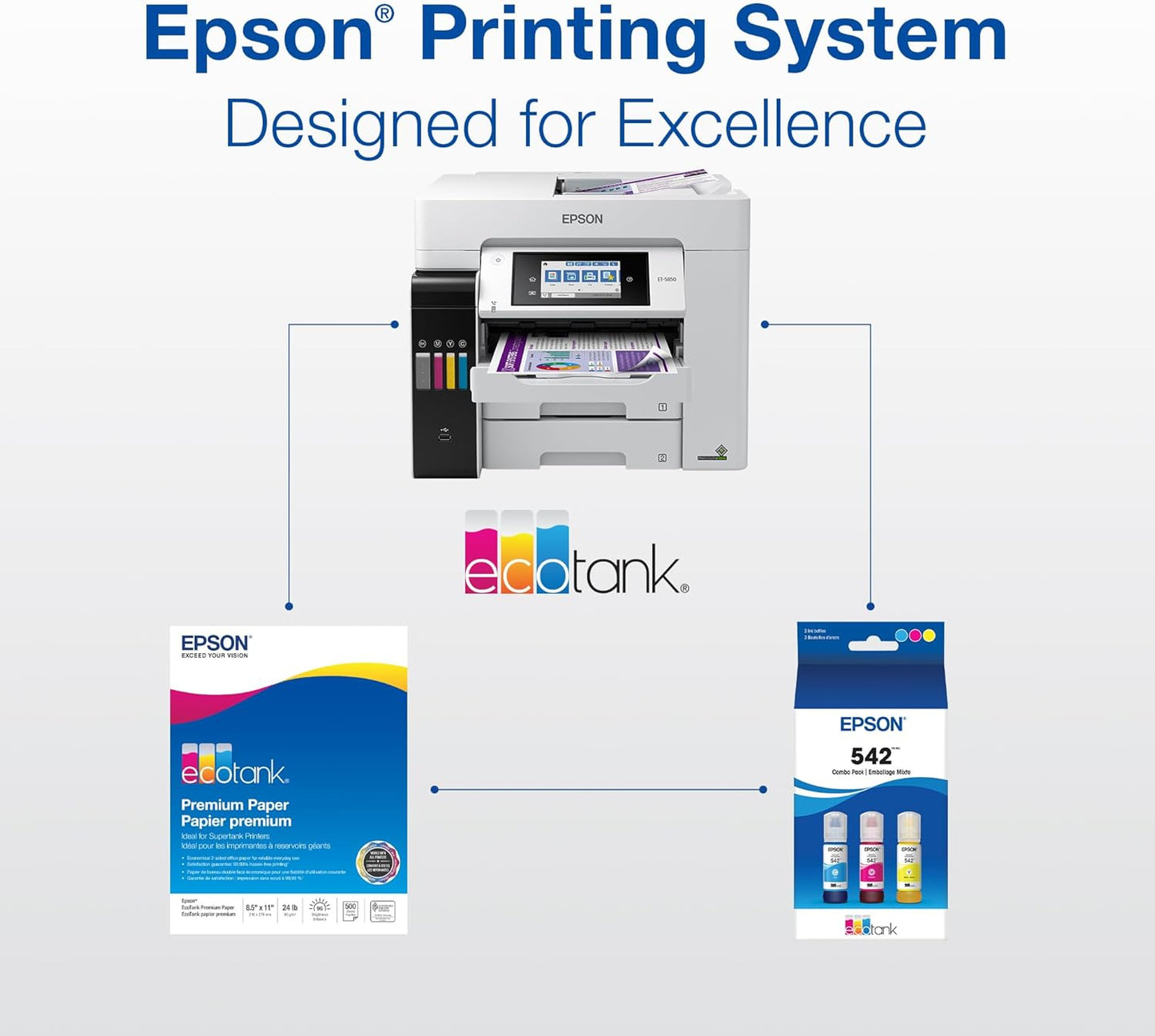 Epson T542120-S 542 EcoTank Black Ink Bottle