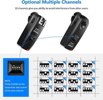 Neewer FC-16 Wireless Flash Trigger: Canon Rebel, Remote Shutter