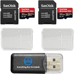 SanDisk SDSQXCG-032G-GN6MA 32GB Extreme Pro 4K MicroSD Bundle