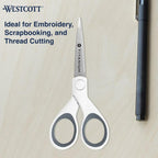 Westcott 16376 5-Inch Micro-Tip Fabric Scissors