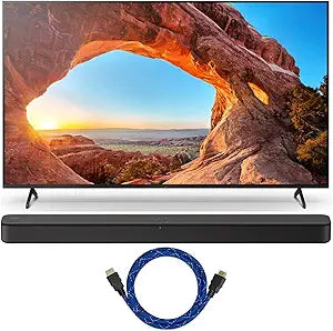 Sony KD-55X85J 55-Inch 4K UHD Smart TV Soundbar Bundle
