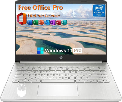 HP N4120 14" Laptop Office License 16GB 384GB Storage Windows 11 Pro