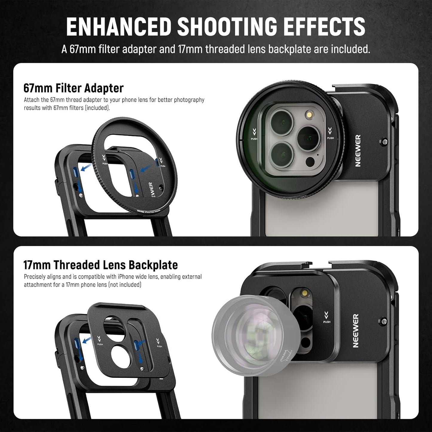Neewer 90100994 iPhone 15 Pro Max Video Rig