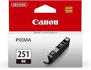 Canon CLI-251 BK Black Ink Cartridge Compatible