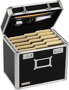 Vaultz VZ01165 Locking File Organizer Box with Combination Lock