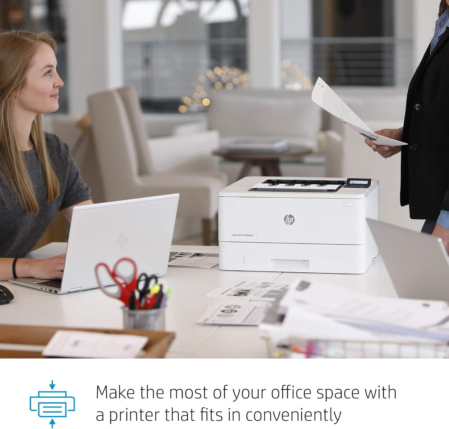 HP W1A53A LaserJet Pro M404dn Laser Printer (Renewed)