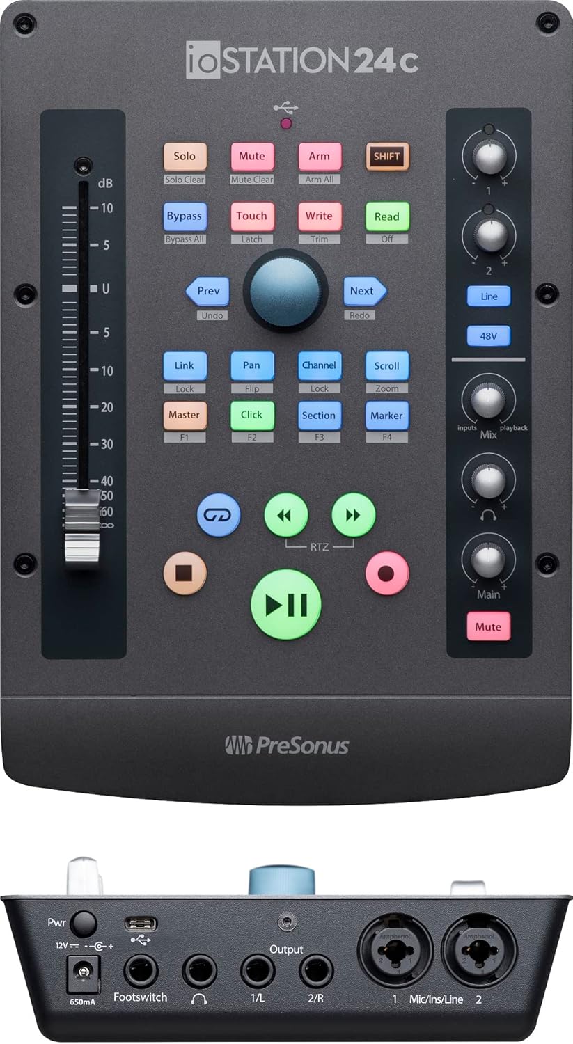 PreSonus ioStation 24c USB Audio Interface Production Controller
