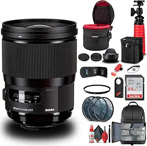 Sigma 441955 28mm F1.4 Nikon F Lens Bundle