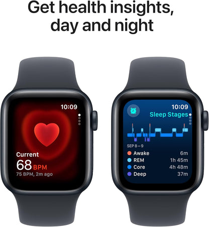 Apple MXE73LL/A Watch SE (2nd Gen): GPS 40mm, Midnight Aluminum